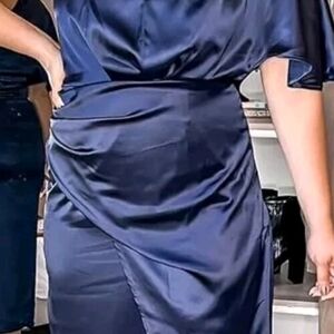 Cupshe Midnight Blue Asymmetrical Dress